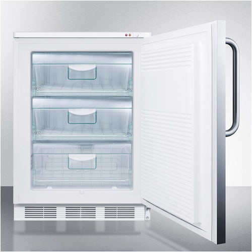 Summit Appliance VT65ML7BISSTB Built-In Under-Counter， Manual Defrost， -25 C Upright Freezer