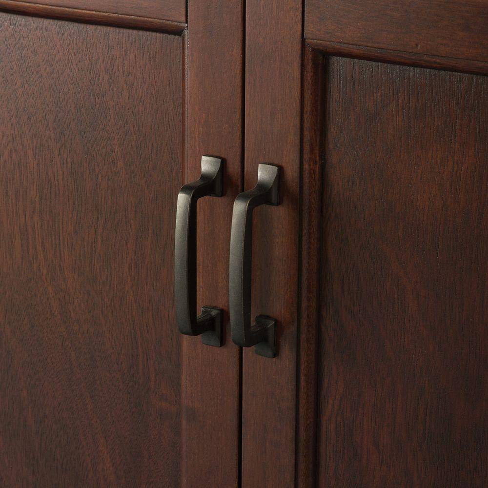 Home Decorators Collection Ashburn 23-12 in. W Bathroom Storage Wall Cabinet in Mahogany ASGW2327