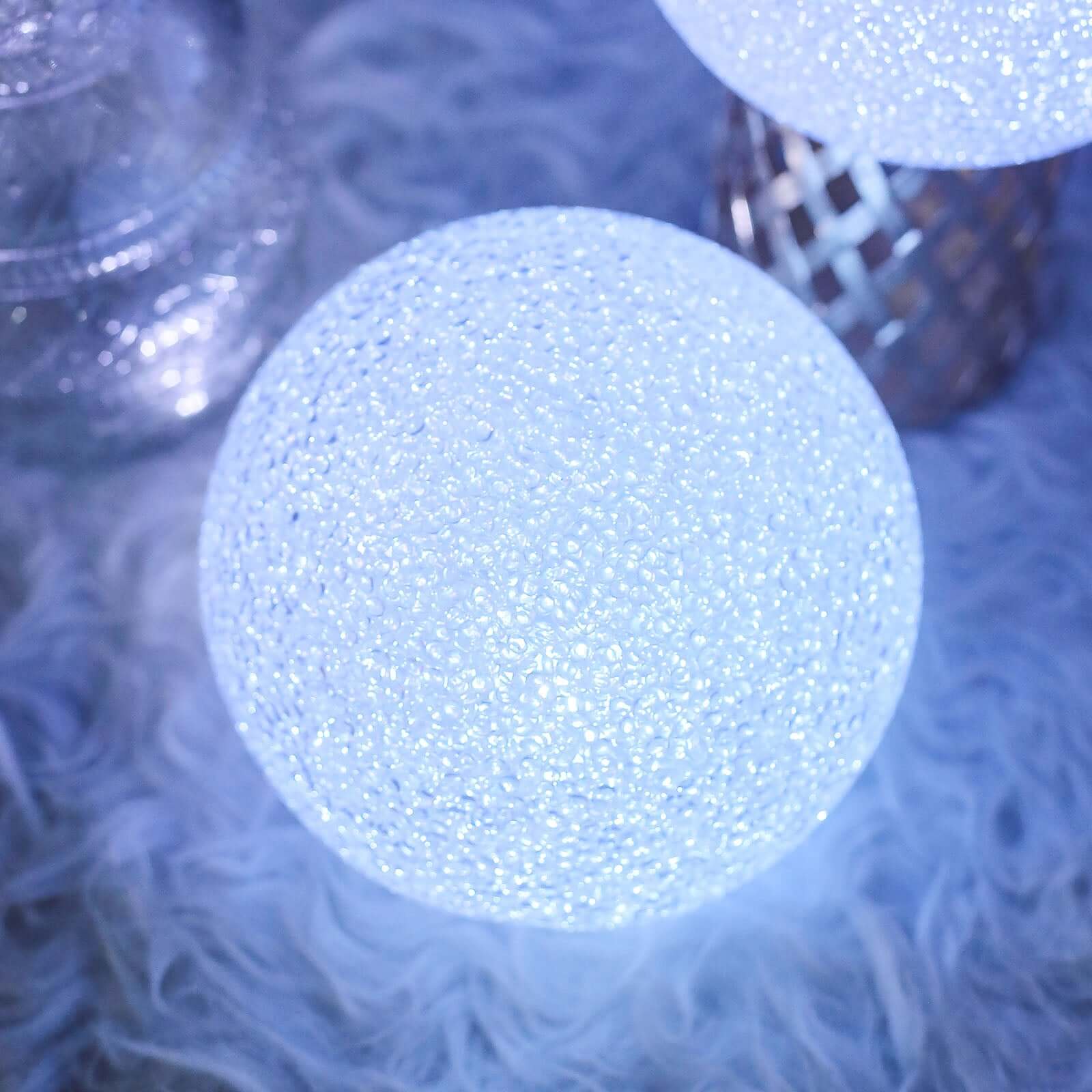 Color Changing LED Ball Light Centerpiece, Battery Operated Light Globe 10