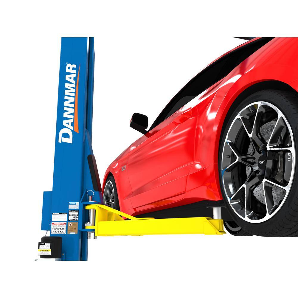 Dannmar 2-Post Car Lift Asymmetric Clear Floor 10000 lb. Capacity 5175313