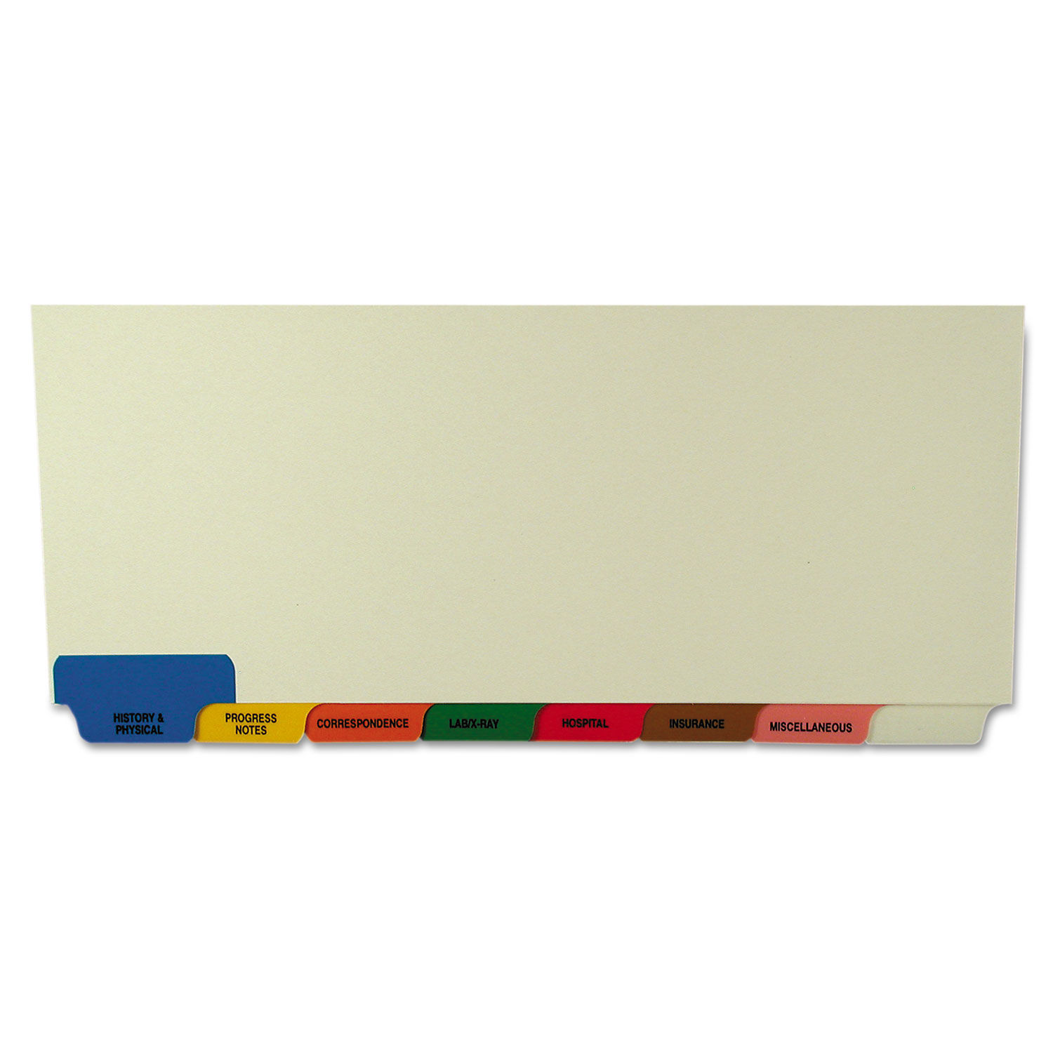 Bottom Tab Medical Chart Divider Sets by Tabbiesandreg; TAB54500