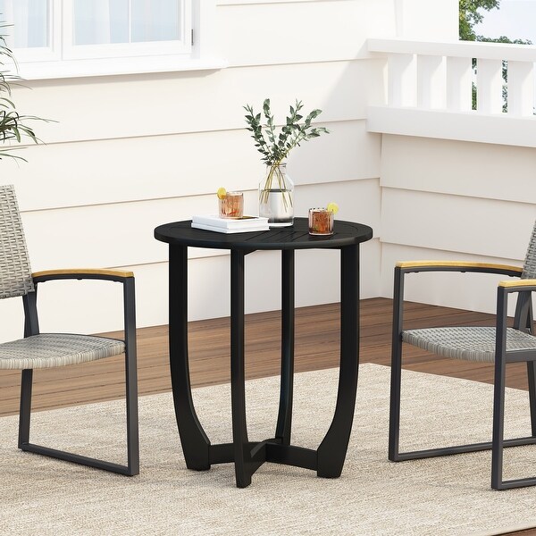 Outdoor Round Solid Wood Dining Table for Dining Room