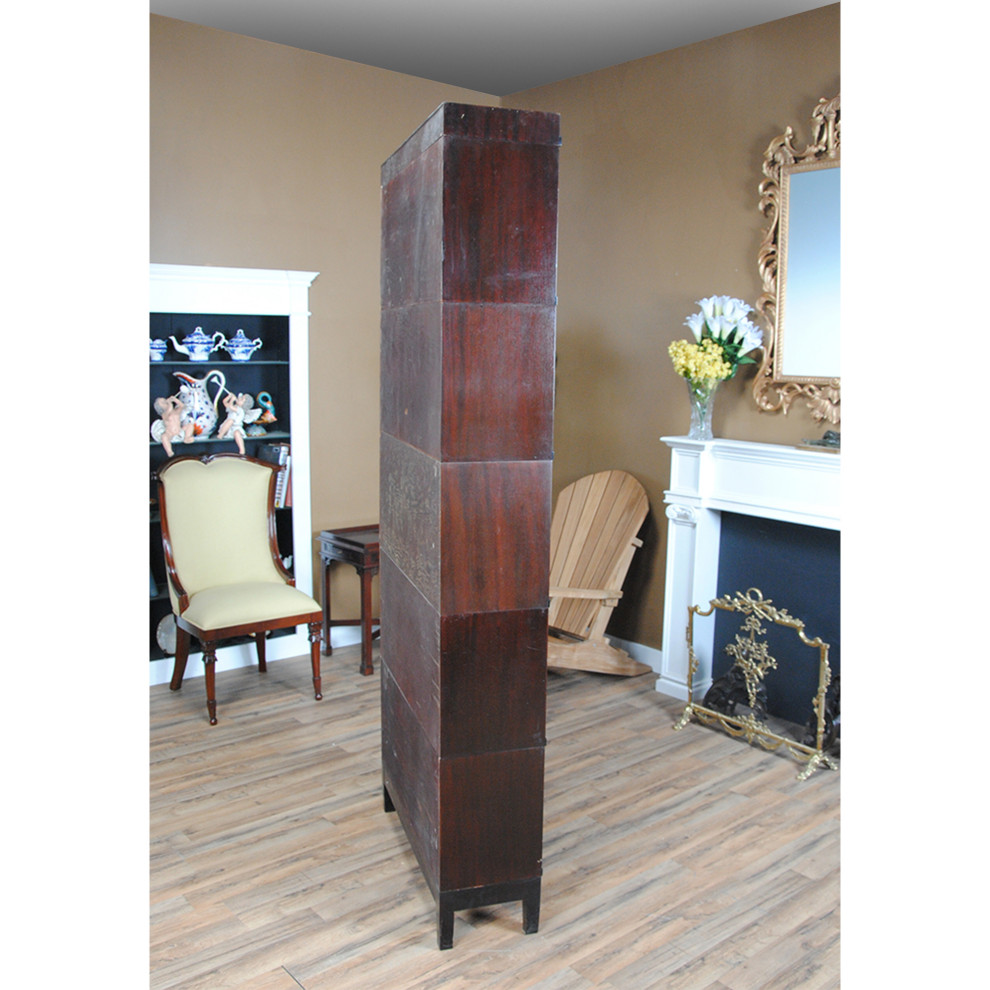 NVIN0347 Vintage Mahogany Globe Wernicke Bookcase   Transitional   Bookcases   by Niagara Furniture  Houzz