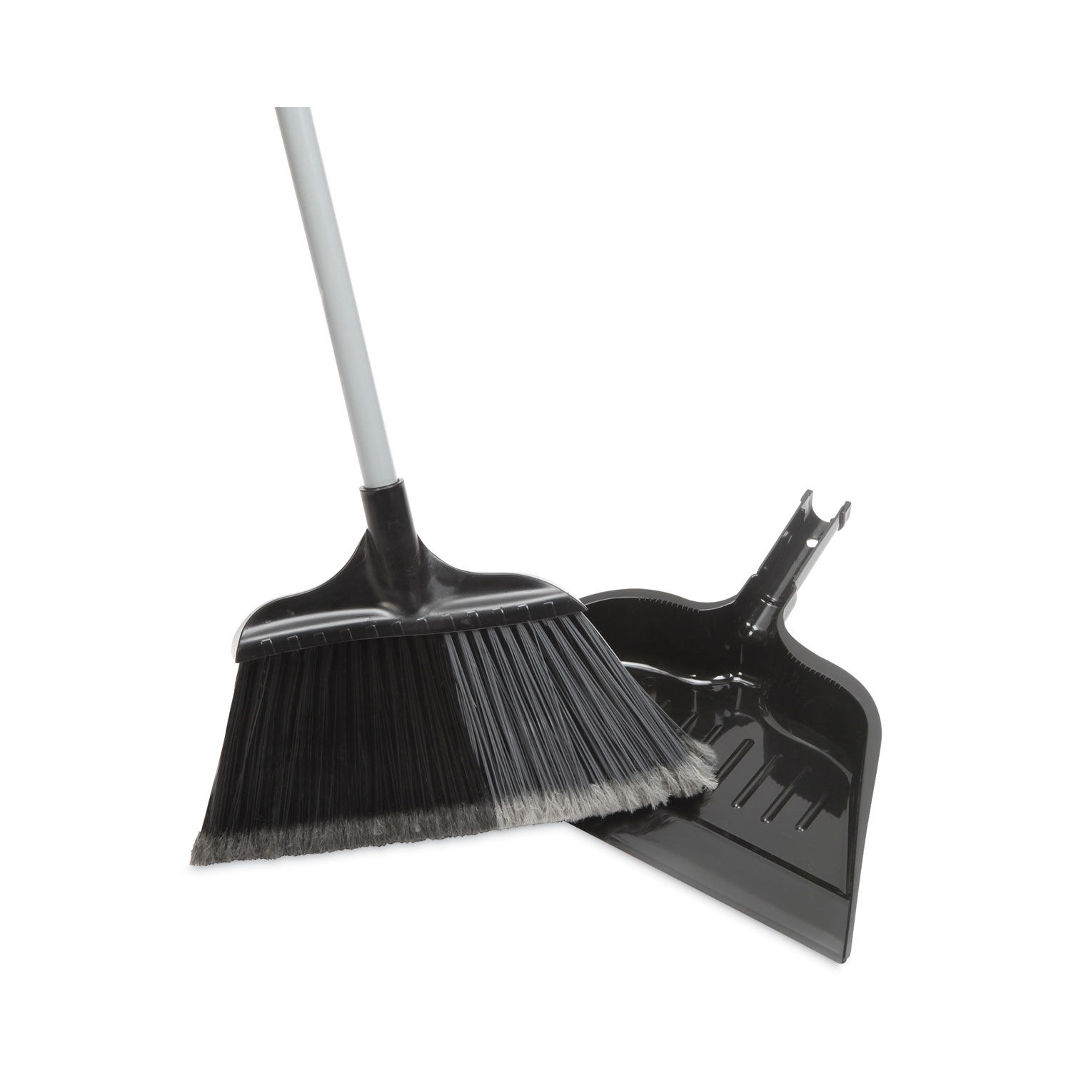 SKILCRAFT Extra Wide-Angle Broom with Dustpan by AbilityOneandreg; NSN6994055