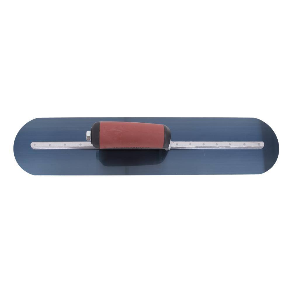 MARSHALLTOWN 20 in. x 4 in. Steel Trl-Fully Rounded Curved Durasoft Handle Finishing Trowel MXS20BRD