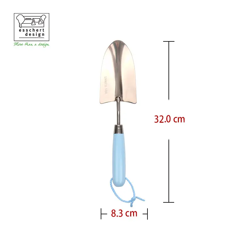 High Quality Garden Blue Handle Digging Shovel Garden Shovel Wood Handle Gardening Hand Shovel Spade