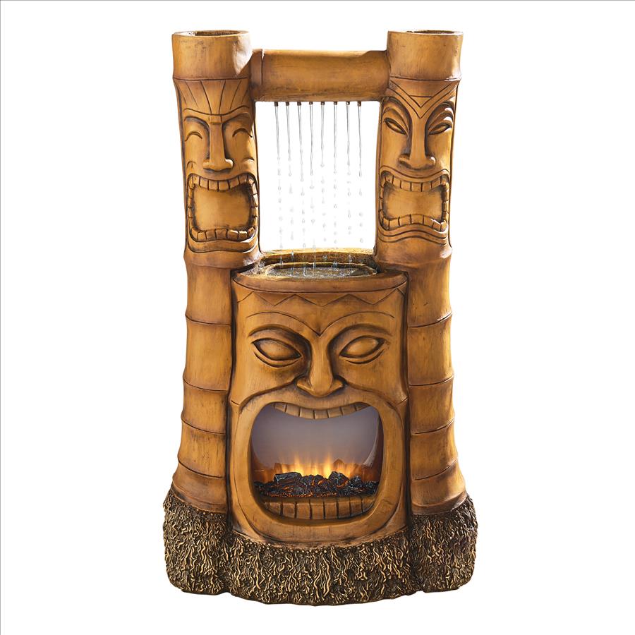 Design Toscano Tiki Gods of Fire and Water Fountain