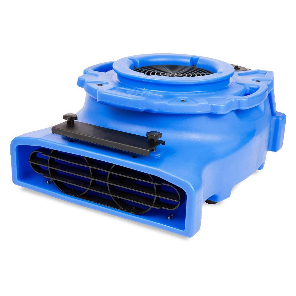 B-Air 14 HP Low Profile Blue Air Mover Blower Fan for Water Damage Restoration Carpet Dryer Floor BA-VL-25-BL