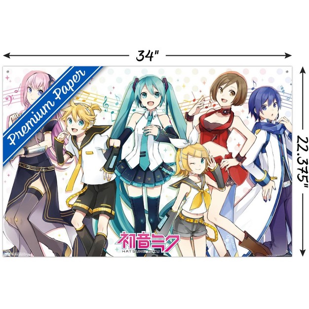 Trends International Hatsune Miku Musical Group Unframed Wall Poster Prints