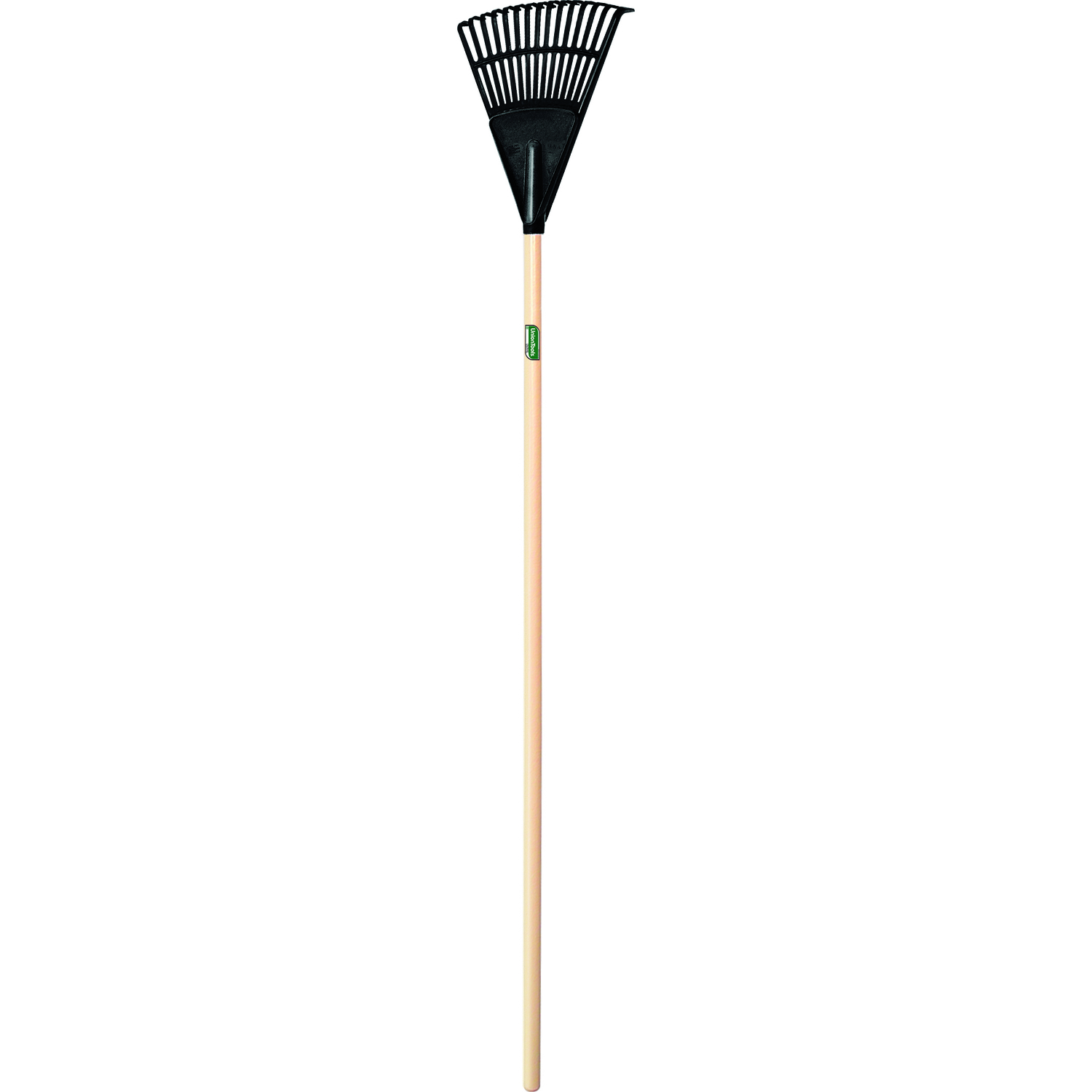 UnionTools 48.38 in. 15 Tine Poly Shrub Rake Wood Handle