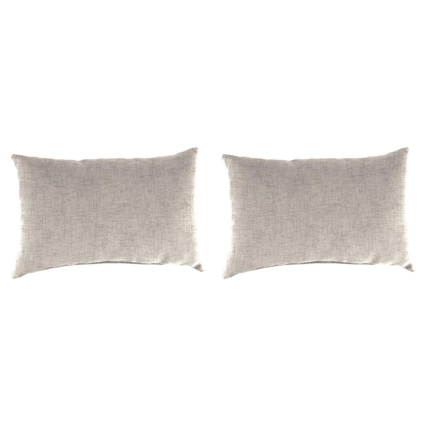 Jordan Manufacturing 18 in. Jackson Rectangle Toss Outdoor Pillow  Set of 2