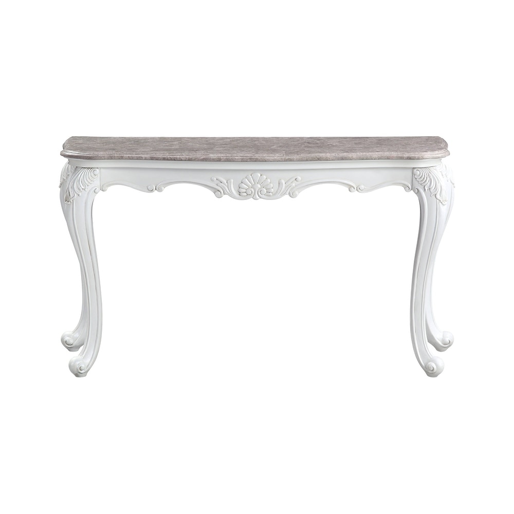 ACME Ciddrenar Sofa Table in Beige and White