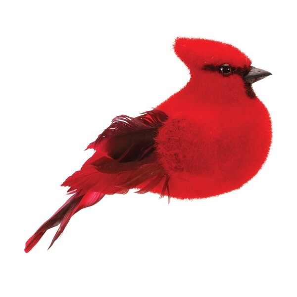 Cardinal (Set of 6) 8L x 4.25H Foam/Feather