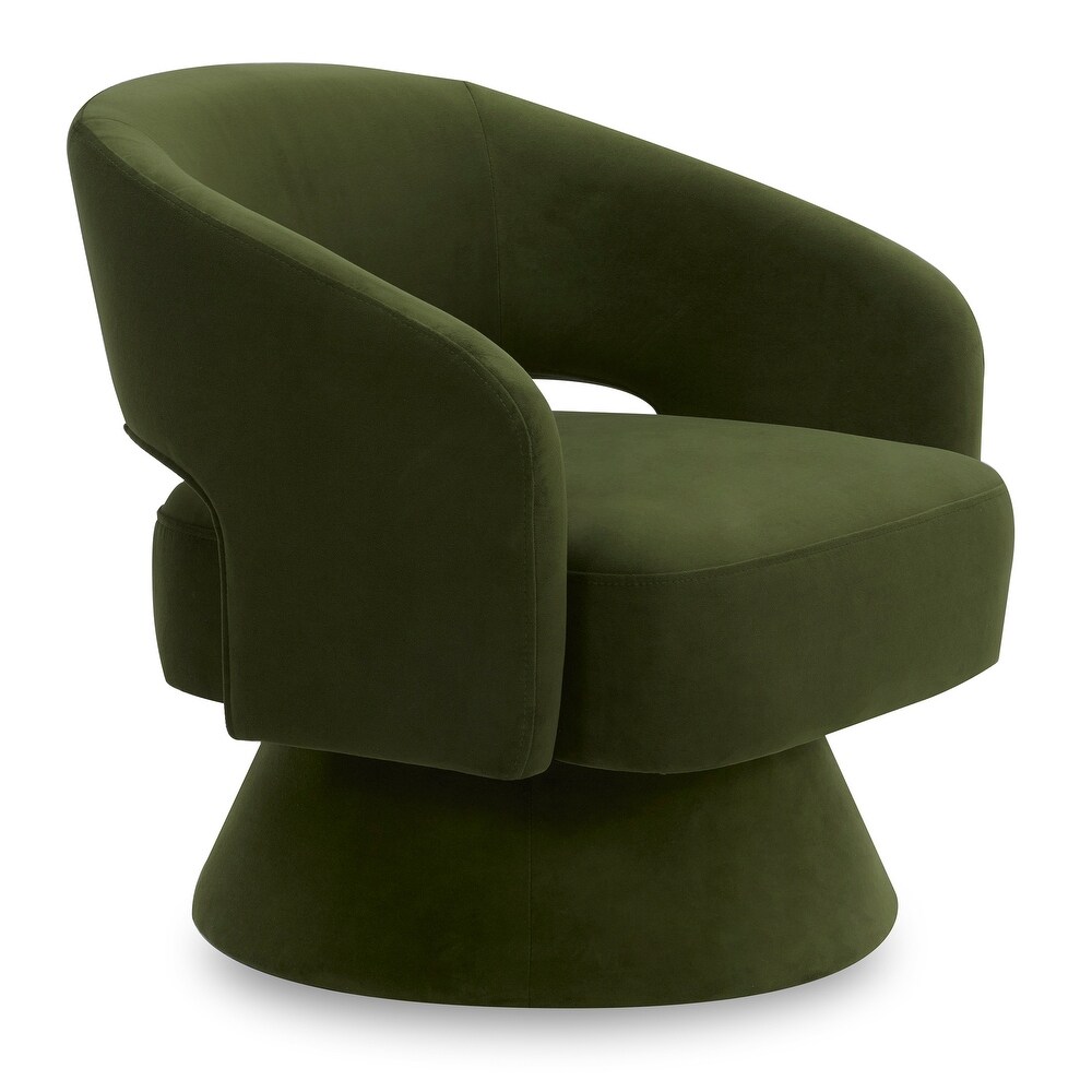 Jamie Swivel Fabric Accent Chair