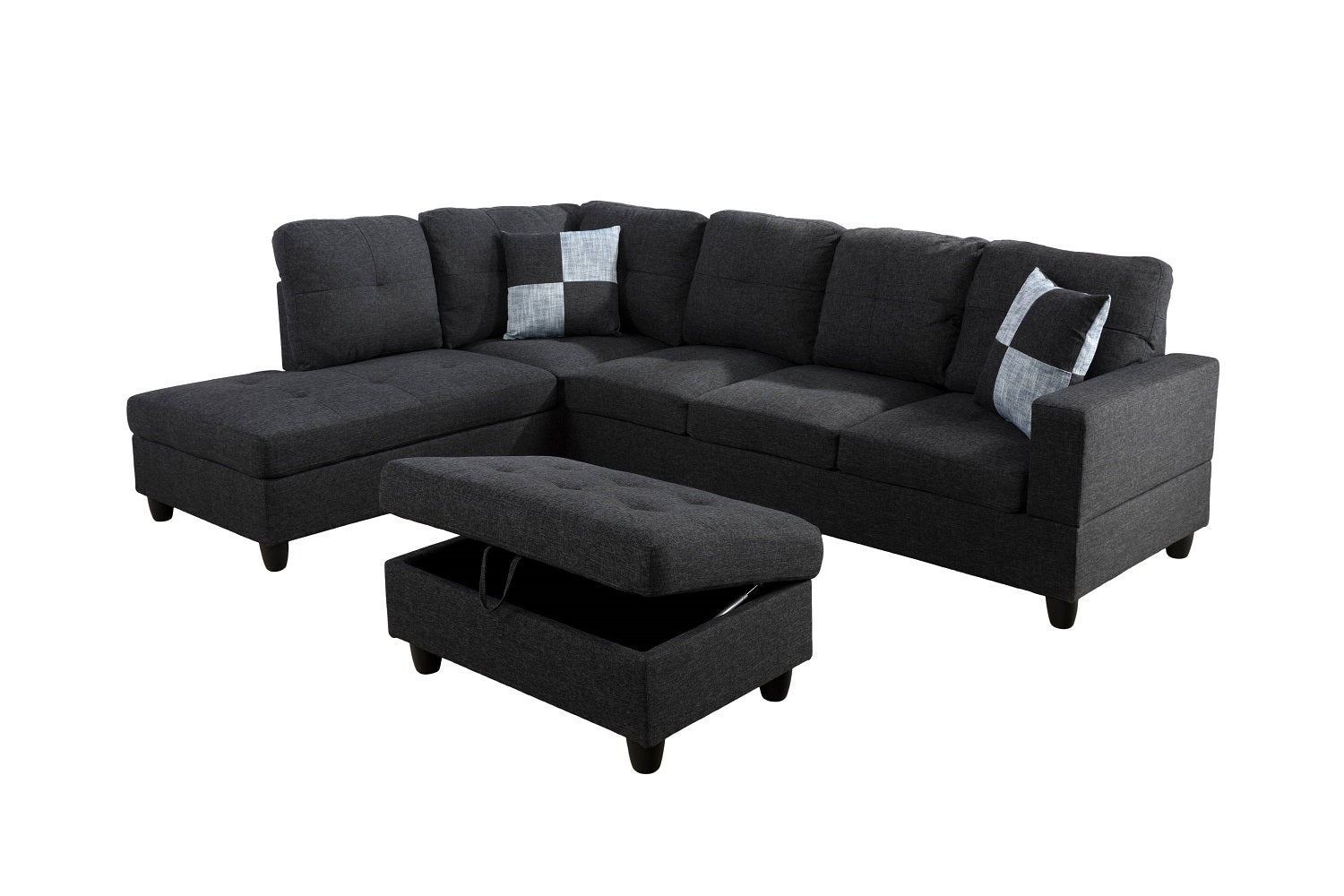 Ainehome Sectional Sofa Sectional Couch with Chaise Ottoman Sectional Sleeper Sofa Left Hand Facing