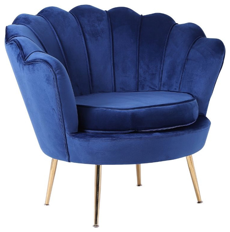 Shell Barrel Chair   Midcentury   Armchairs And Accent Chairs   by HomeCraftDecor  Houzz