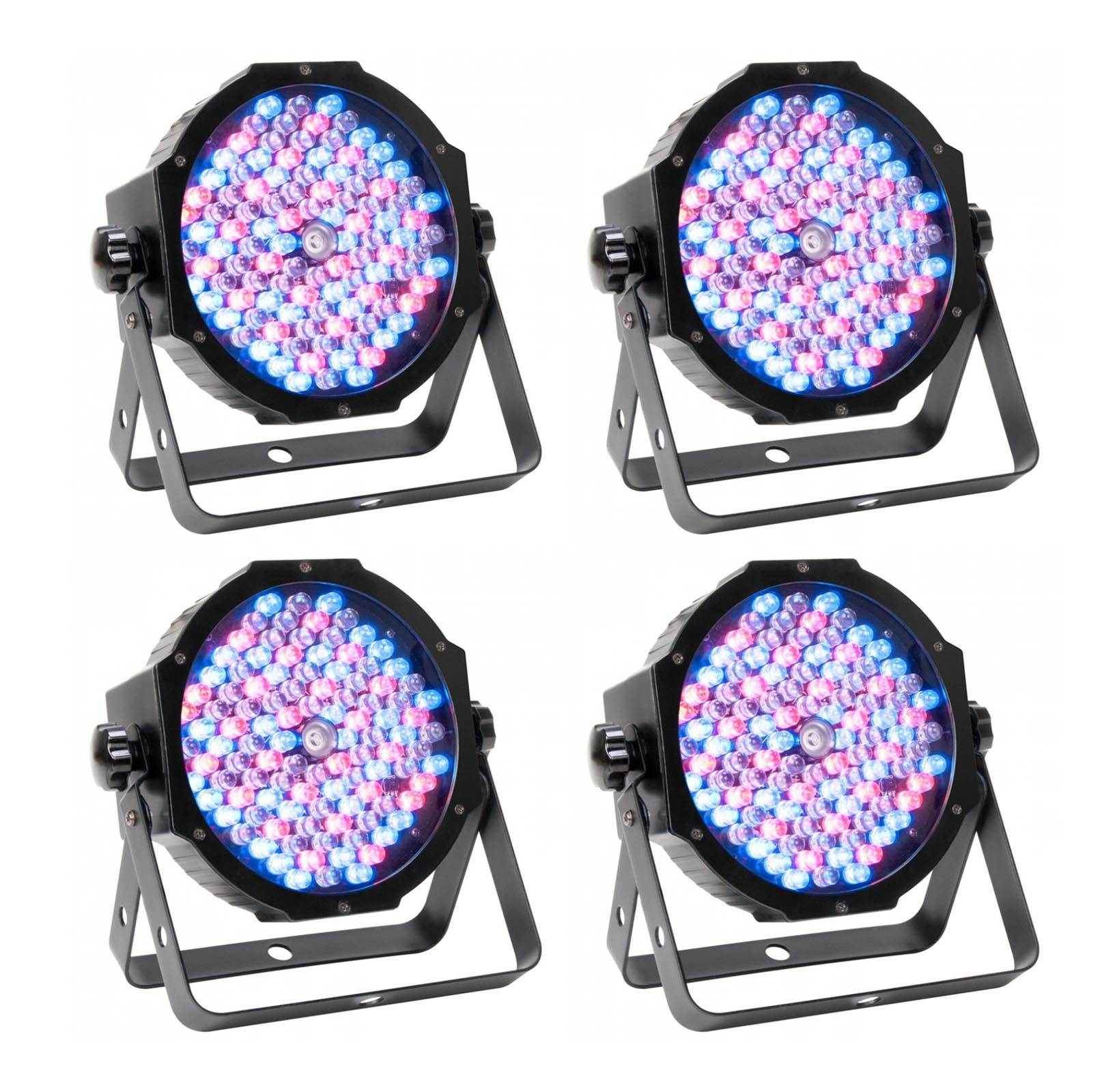 (4) American DJ Mega Par Profile Plus Bright LED Par Can Wash DJ Effect Lights