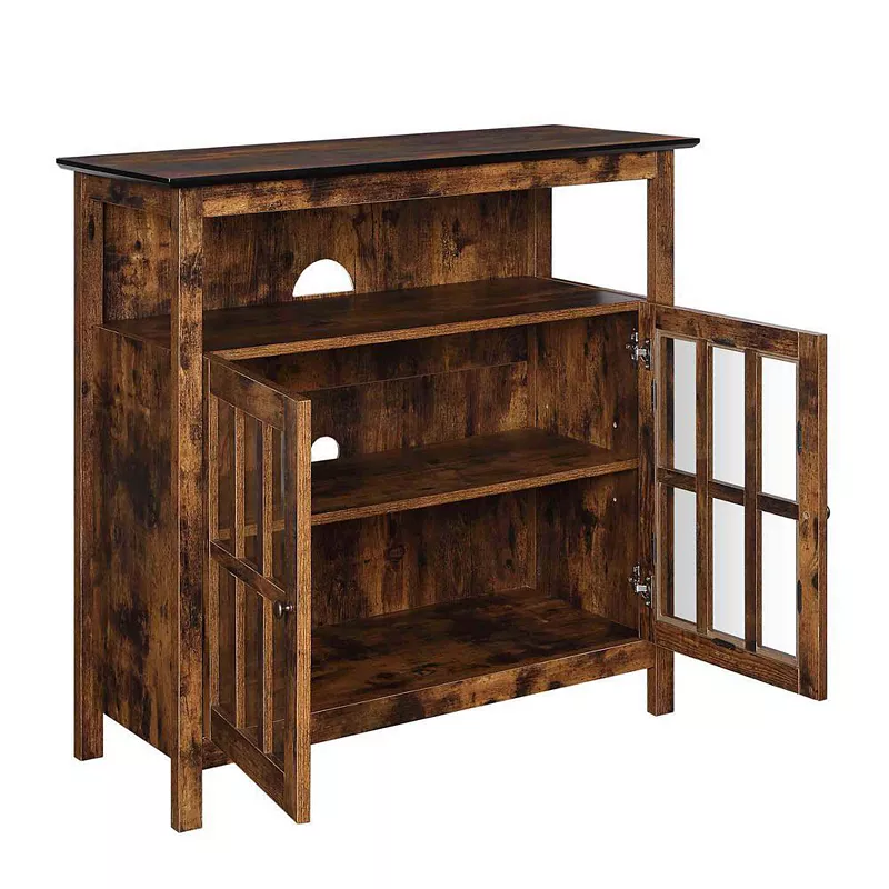 Convenience Concepts Big Sur Highboy TV Stand with Storage Cabinets