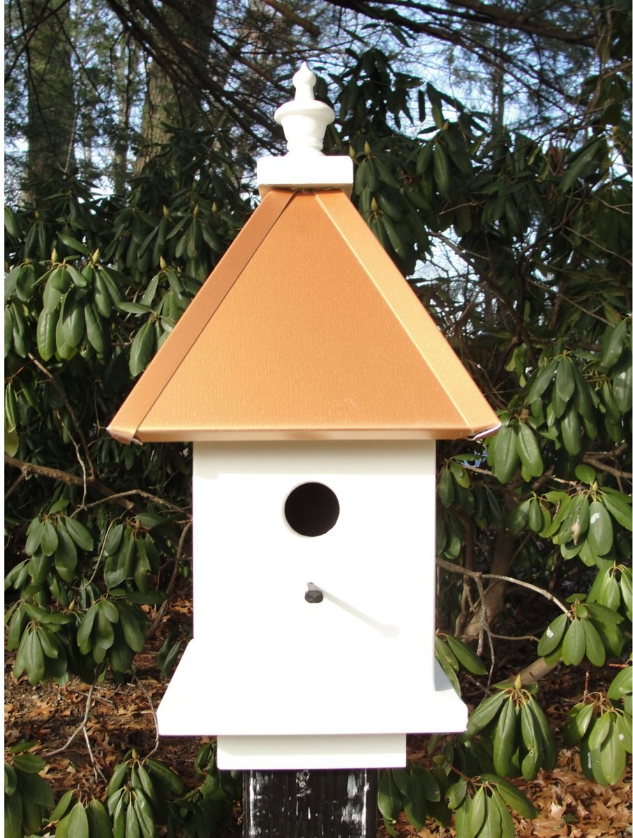 Birds Sanctuary Handmade Vinyl-PVC Bird Feeder， Large