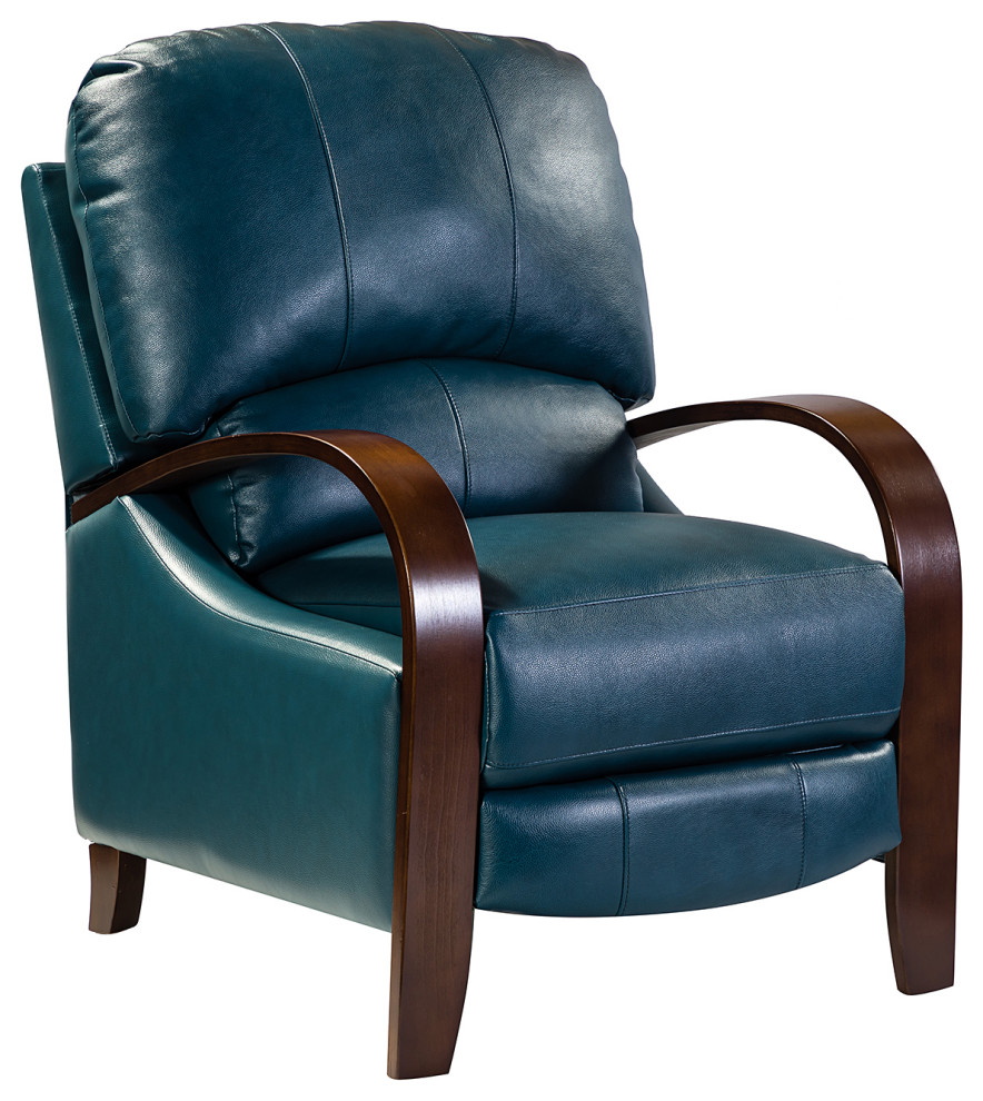 Amanda Genuine Leather Manual Recliner  Set of 2   Contemporary   Recliner Chairs   by Karat Home  Houzz