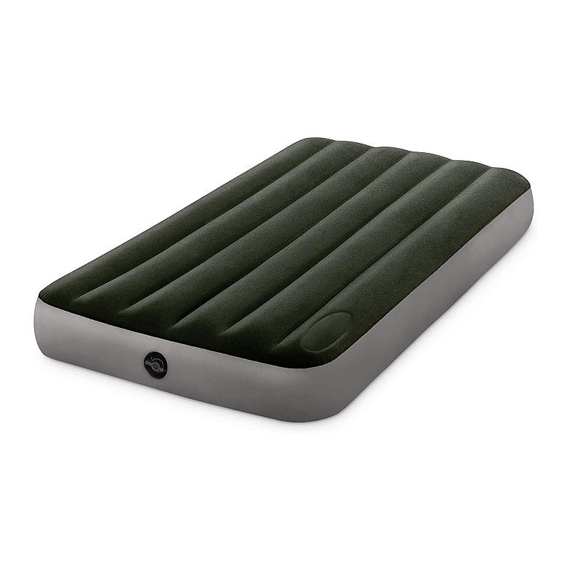 Intex Dura-Beam Standard Series Downy Airbed with Built-In Foot Pump， Full Size