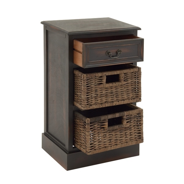 Maroon Wood Traditional Storage Unit 28 x 16 x 12 - 16 x 12 x 28