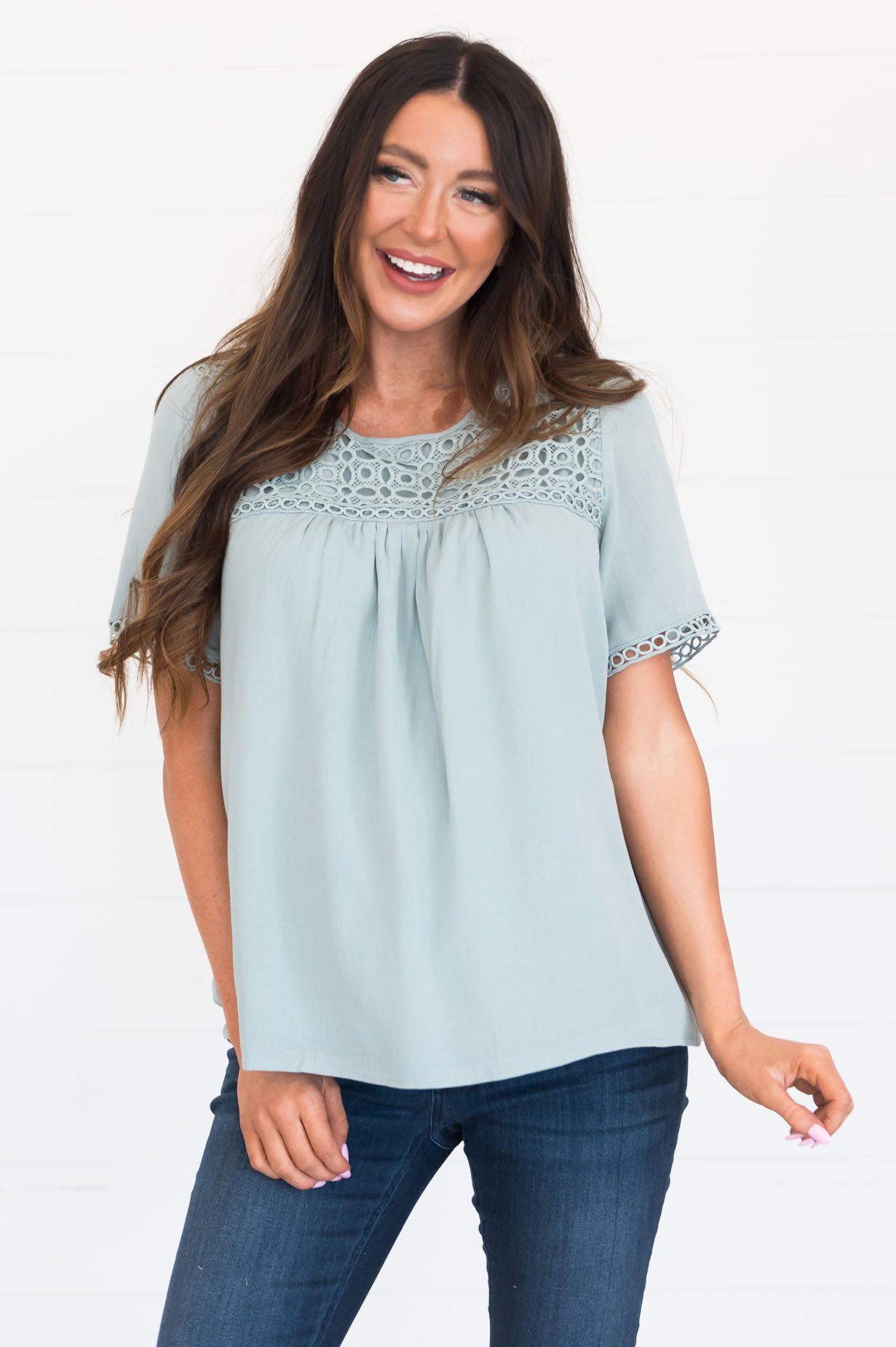 Keep It Sweet Modest Blouse