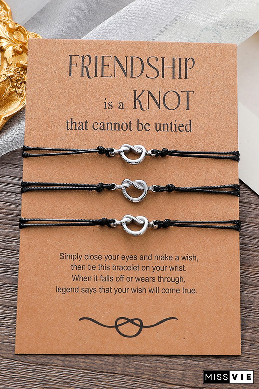 Stainless Steel Friendship Knot Braided Bracelets Wholesale MOQ 5pcs