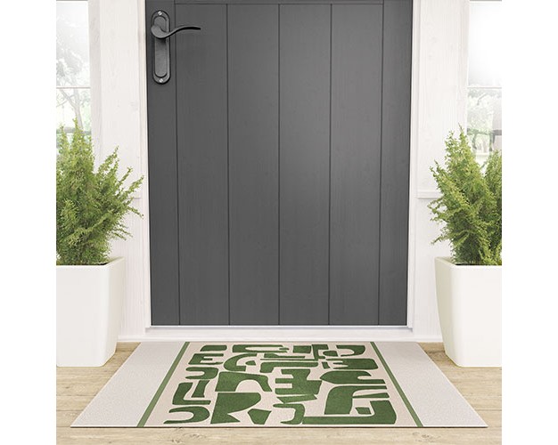 Nadja Organic Contemporary Modern Welcome Mat Society6