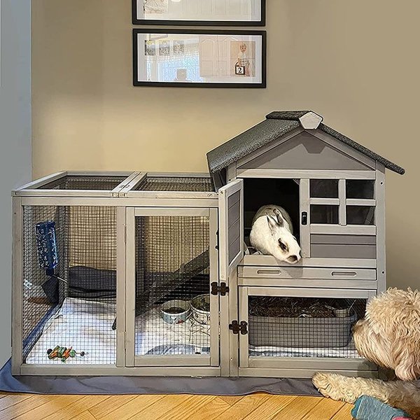 Aivituvin XZ7002 Two Story w/ No Leak Tray Bunny Hutch