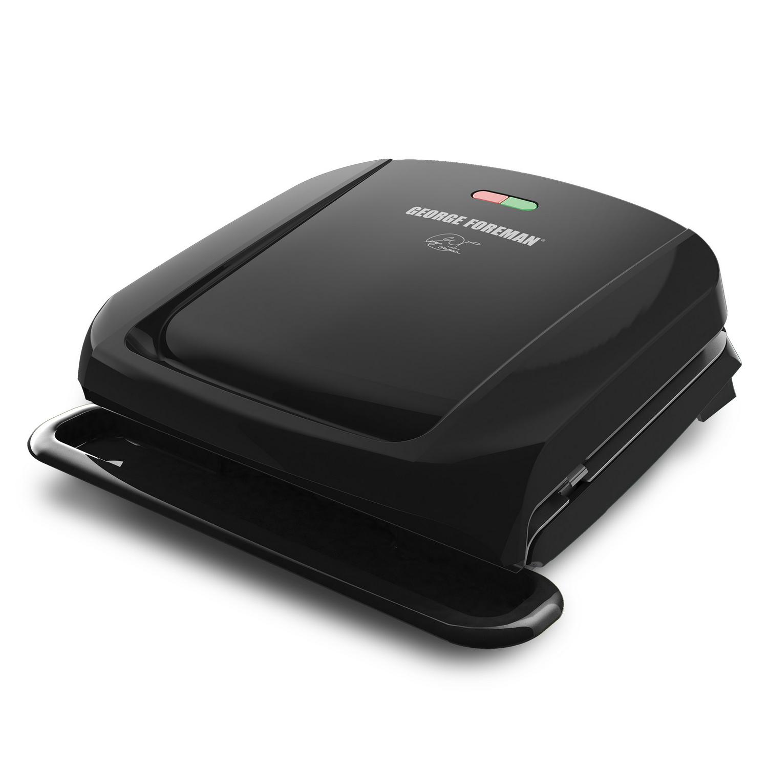 George Foreman 4Serving Removable Plate Electric Grill and Panini Press Black GRP1060B  Crowdfused