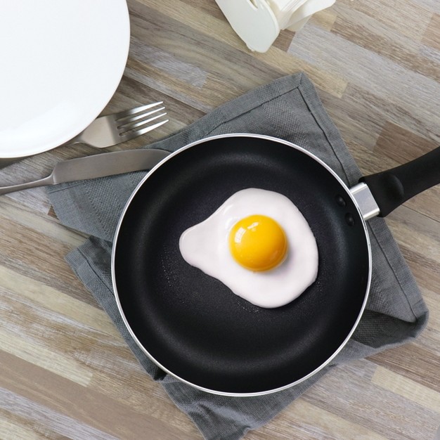 Oster Clairborne 2 Piece Nonstick Aluminum Frying Pan Set In Charcoal Grey