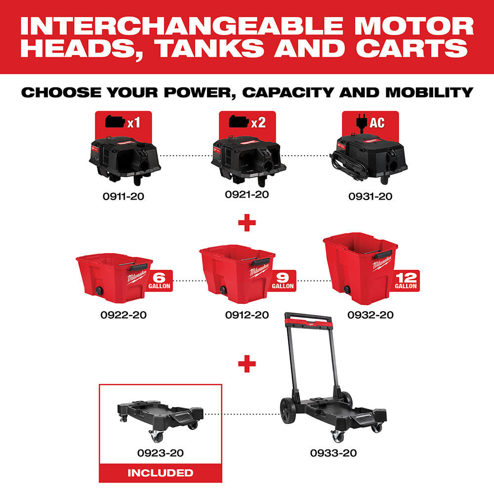 Milwaukee Wet/Dry Vacuum Cart 0923-20 from Milwaukee