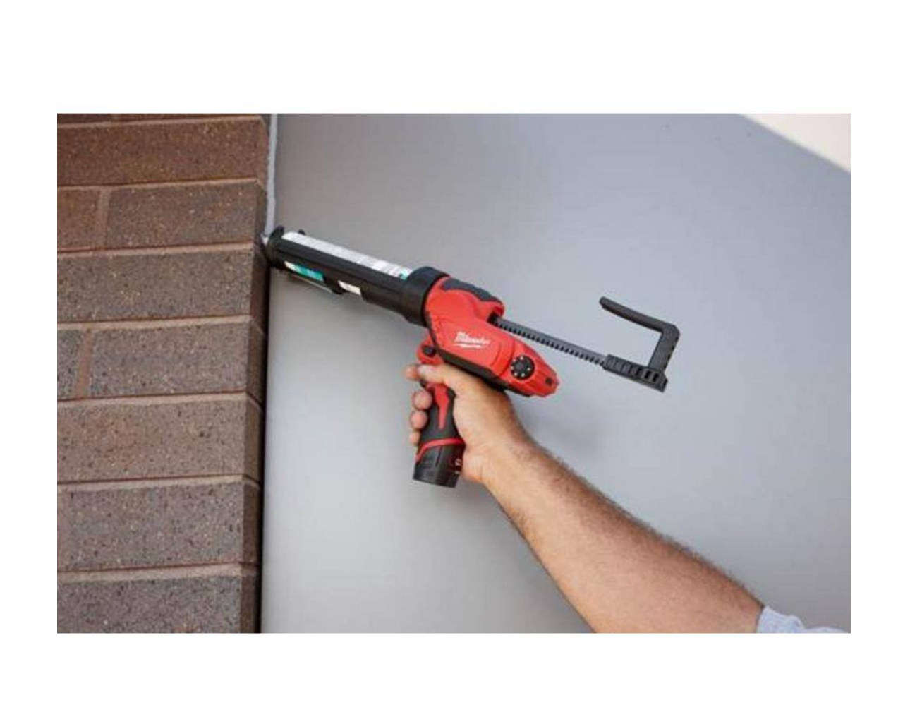 Milwaukee 2415-20-2441-20-48-11-2460 M12 12V Lithium-Ion Cordless 3/8 in. Right Angle Drill with 10 oz. Caulk and Adhesive Gun and 6.0 Ah XC Battery Pack