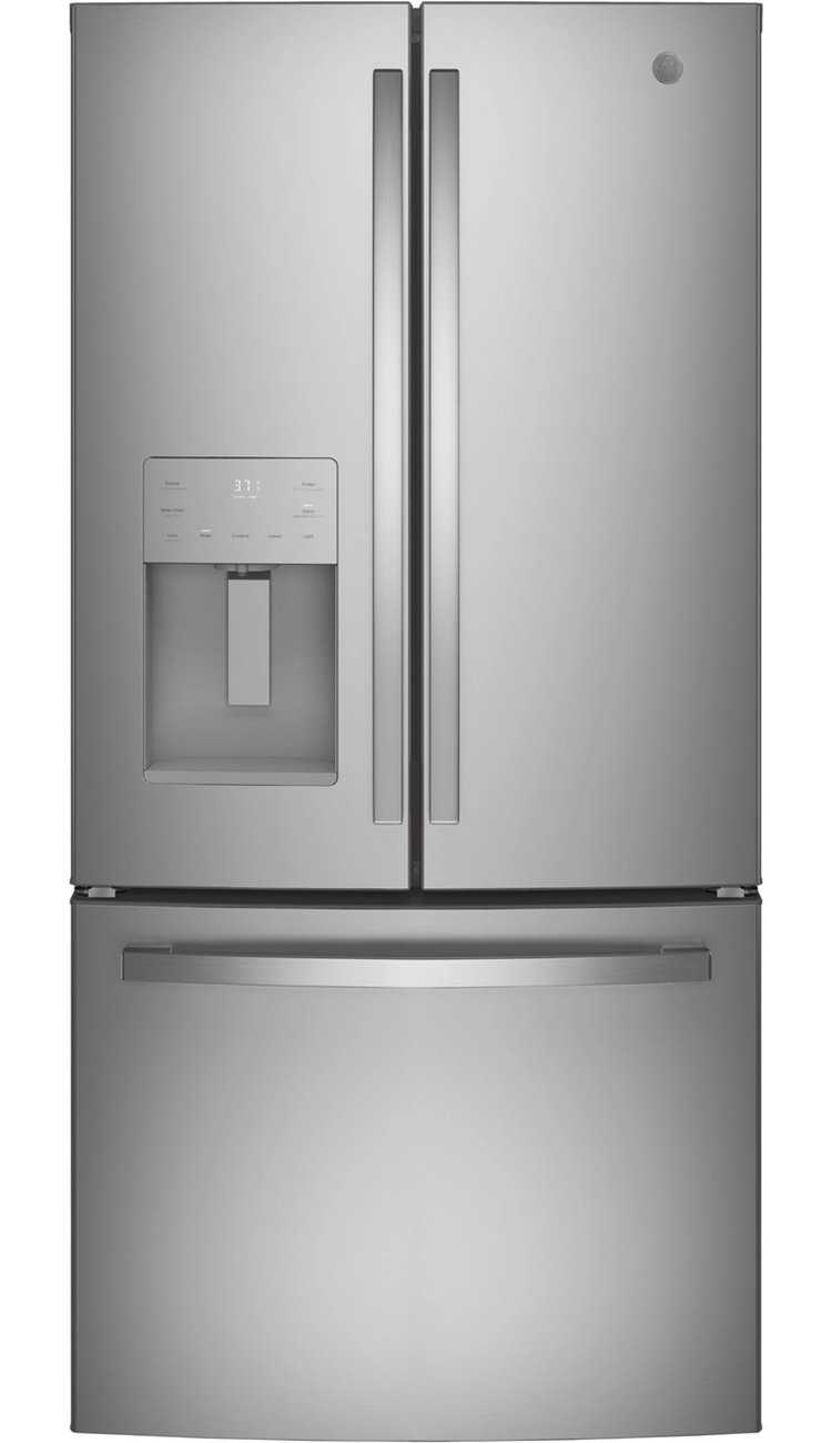 GE ADA ENERGY STAR 17.5 Cu. Ft. Fingerprint Resistant Stainless Steel Counter-Depth French-Door Refrigerator