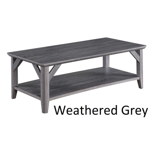 The Gray Barn West Coffee Table with Shelf