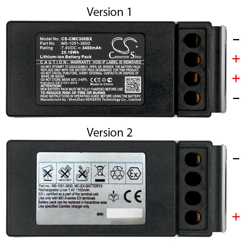 Cavotec M910513600 EX MC3 MC3000 3400mAh Replacement Battery BatteryClerkcom Remote Control