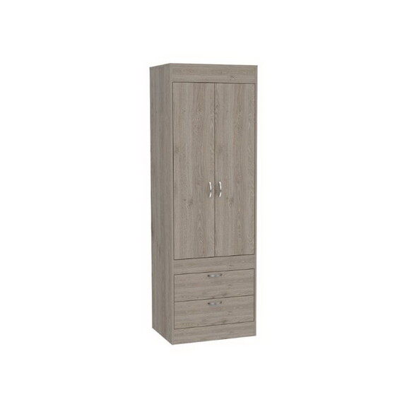 Willow Grove 2 Drawer Armoire Light Gray B062S0000...