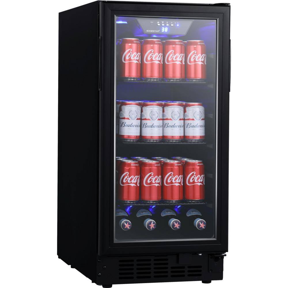 EdgeStar 15 in. 80 (12 oz.) Can Built-In Beverage Cooler BBR901BL