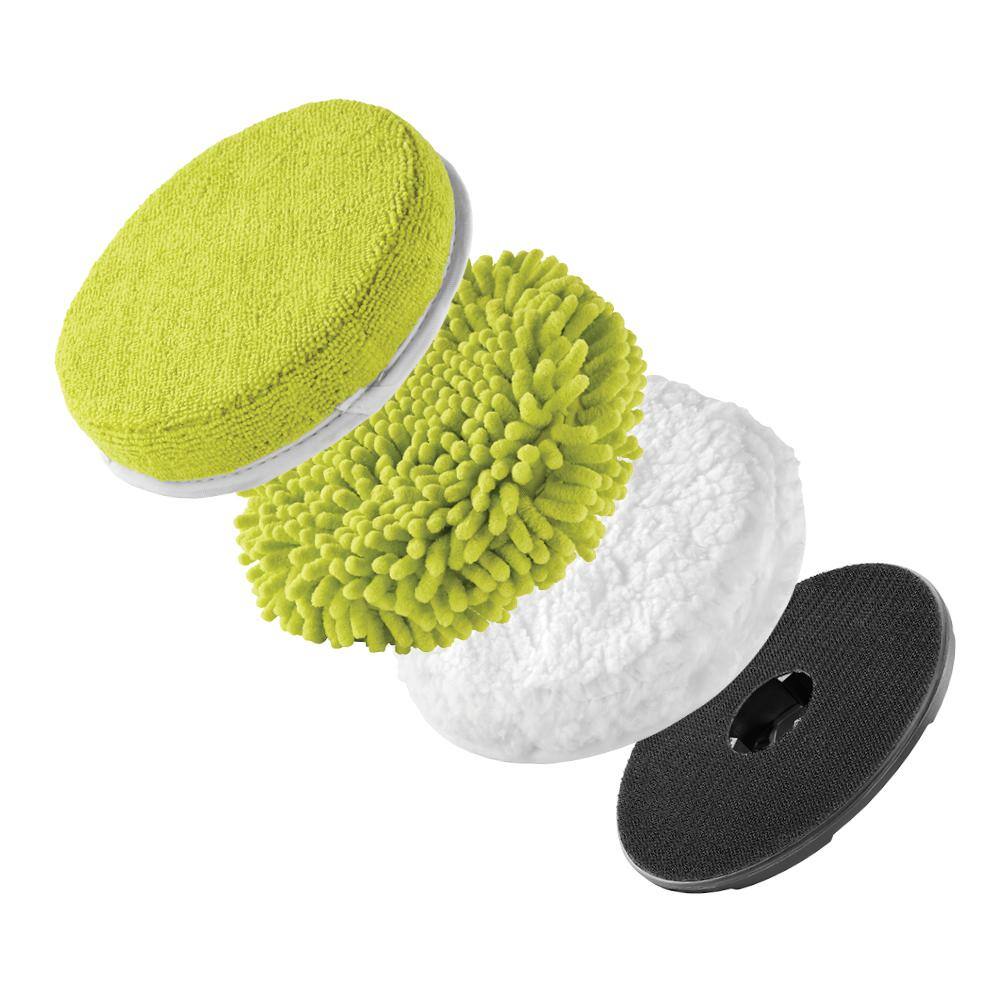 RYOBI 6 in. 4-Piece Microfiber Cleaning Kit for RYOBI P4500 and P4510 Scrubber Tools A95MFK2