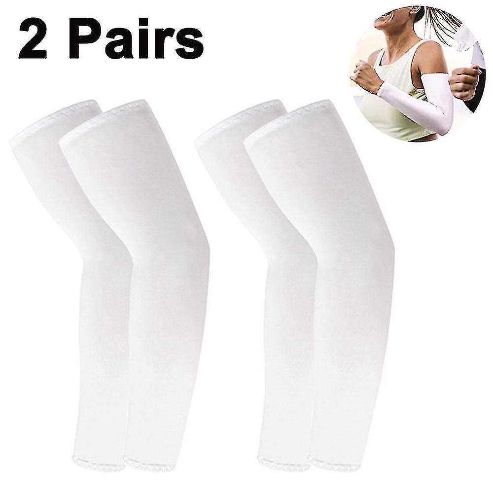 2 Pairs Cooling Arm Sleeves For Men and Women， Uv Protective Upf 50， Tattoo Cover Up