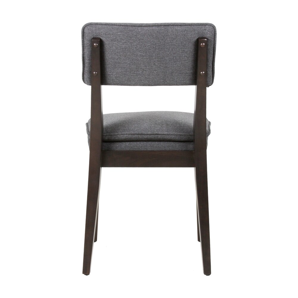 East at Main Solid Wood Upholstered Dining Chairs (Set of 2)