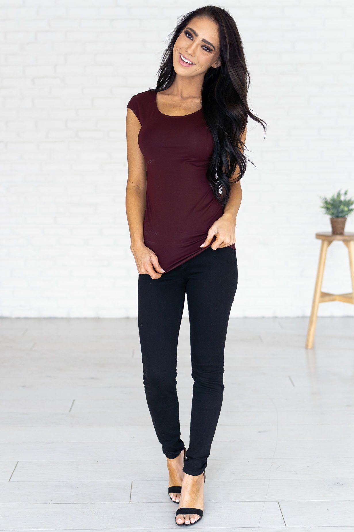 Cap Sleeve Modest Layering Tee