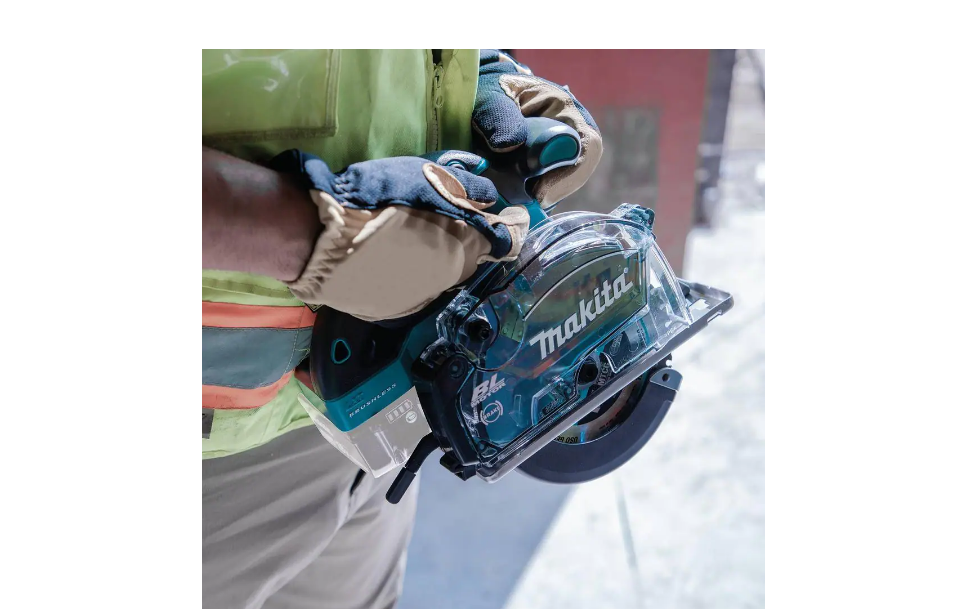 Makita XSC03Z 18-Volt LXT Lithium-Ion Cordless 5-3/8 in. Metal Cutting Saw with Electric Brake and Chip Collector Tool-Only