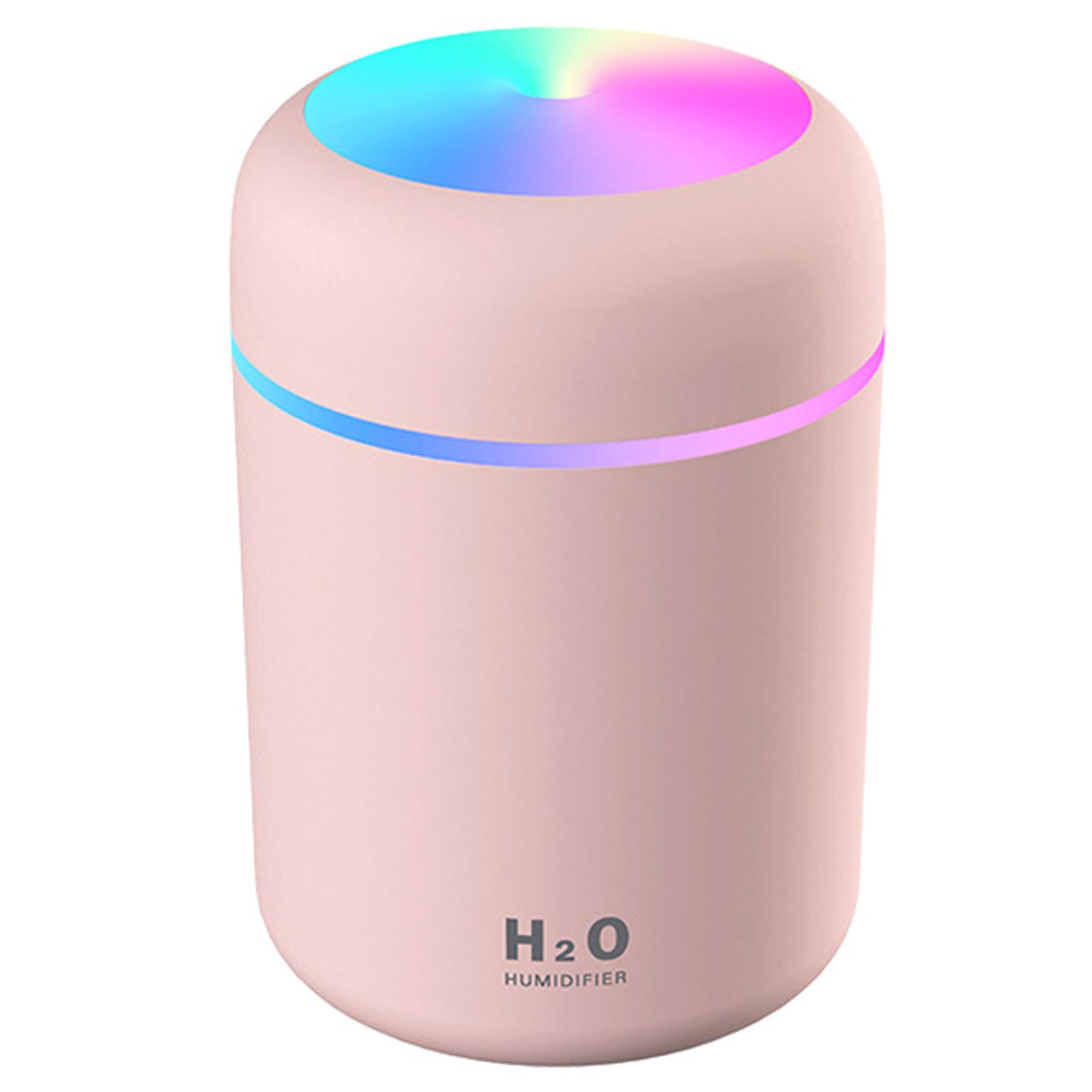 300ml Car Mist Humidifier Portable Colorful Night Light Quiet Auto-shut Off 2 Mist Modes Humidifier Cool Desktop Usb Powered Humidifier For Home Offic