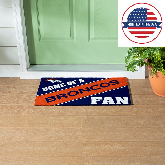 Evergreen Denver Broncos Pvc Mat Color