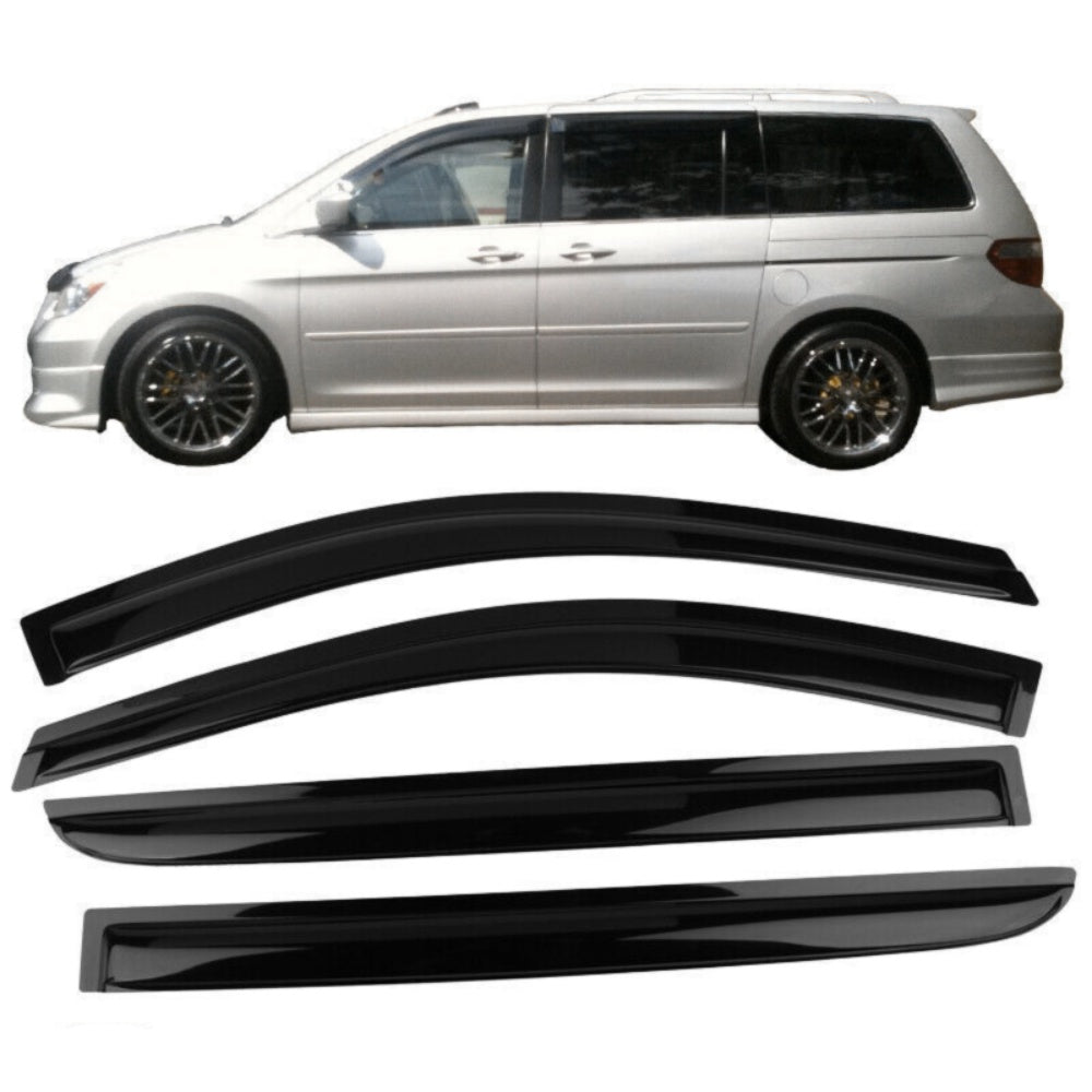 For Honda 2005-07 Odyssey Acrylic Window Visor Sun Rain Deflector Guard 4Pcs Set