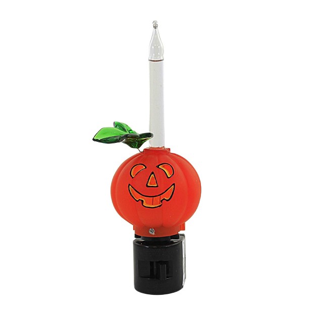 Halloween Jack O Lantern Nightlight Bubble One Night Light 7 0 Inches Pumpkin Electric Plug in 165326 Plastic Orange