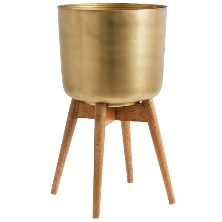 Planter Customized Size   Shape Elegant Design Copper Antique Finished Garden Decor Flower Pot At Wholesale Price