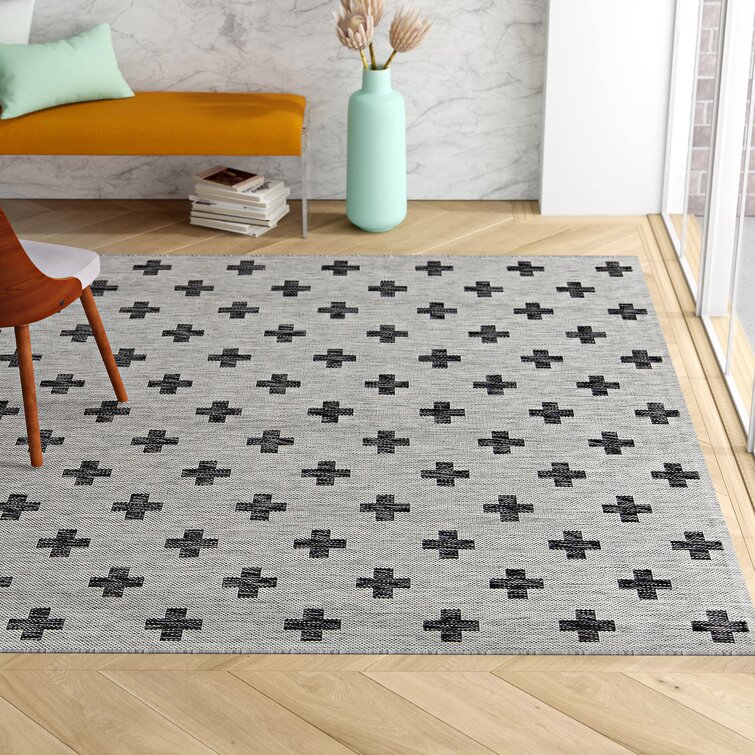 Umbria Charcoal Indoor/Outdoor Rug